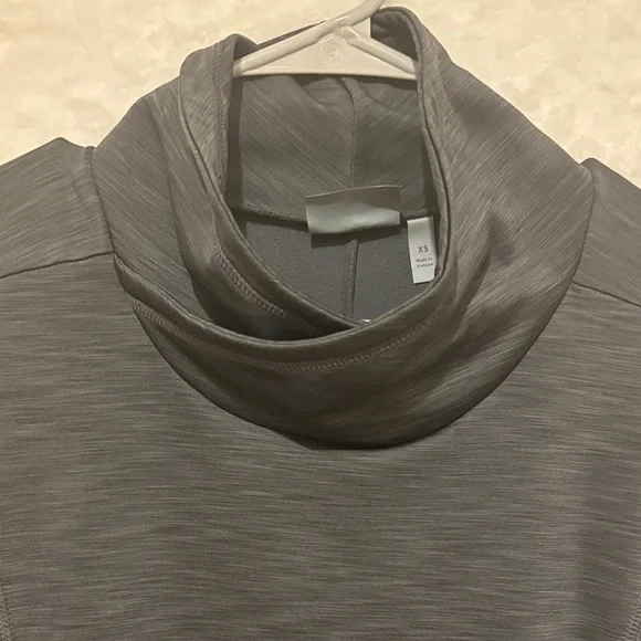 Athleta Dark Gray Cowl Neck Sweater - Picture 2 of 12